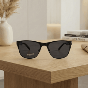 GAFAS DE SOL HOMBRE METÁLICA NEGRA POLARIZADA  PO303