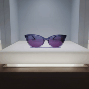 GAFAS DE SOL MUJER ACETATO AZUL  DLN198